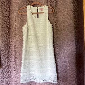 Lilly Pulitzer white lace dress